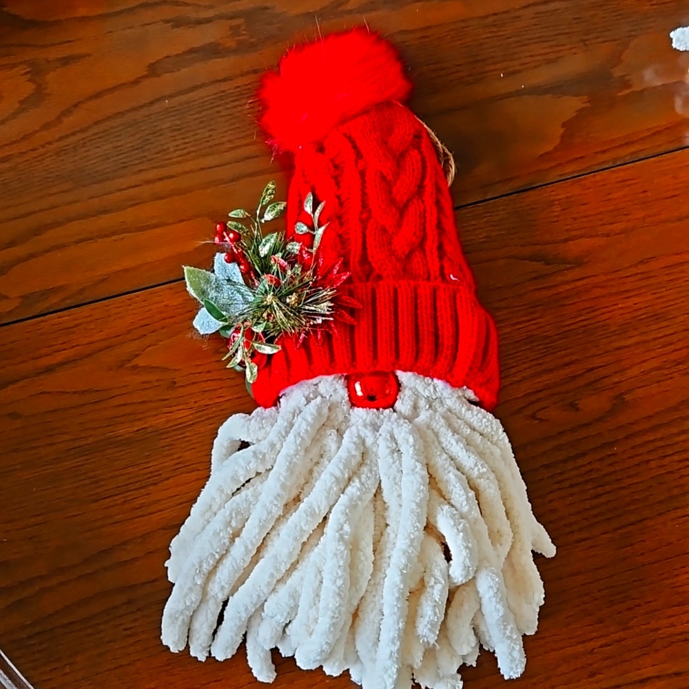 Santa beard bell door hanger
